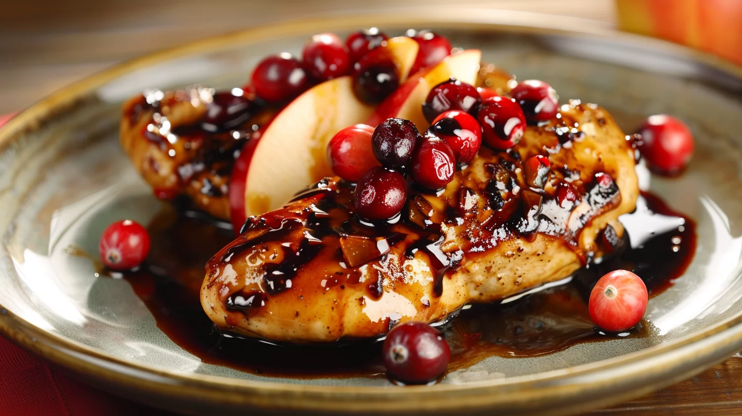Apple Cranberry Balsamic Chicken