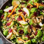 Apple Cranberry Brussels Sprouts Salad
