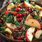 Apple Cranberry Spinach Quinoa Salad