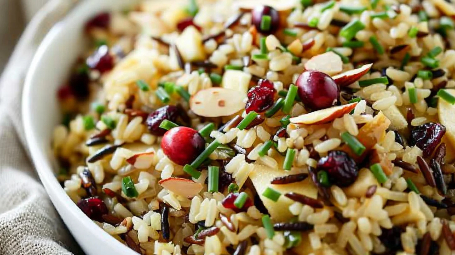 Apple Cranberry Wild Rice Pilaf