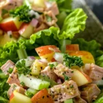 Apple Dijon Tuna Salad Lettuce Cups