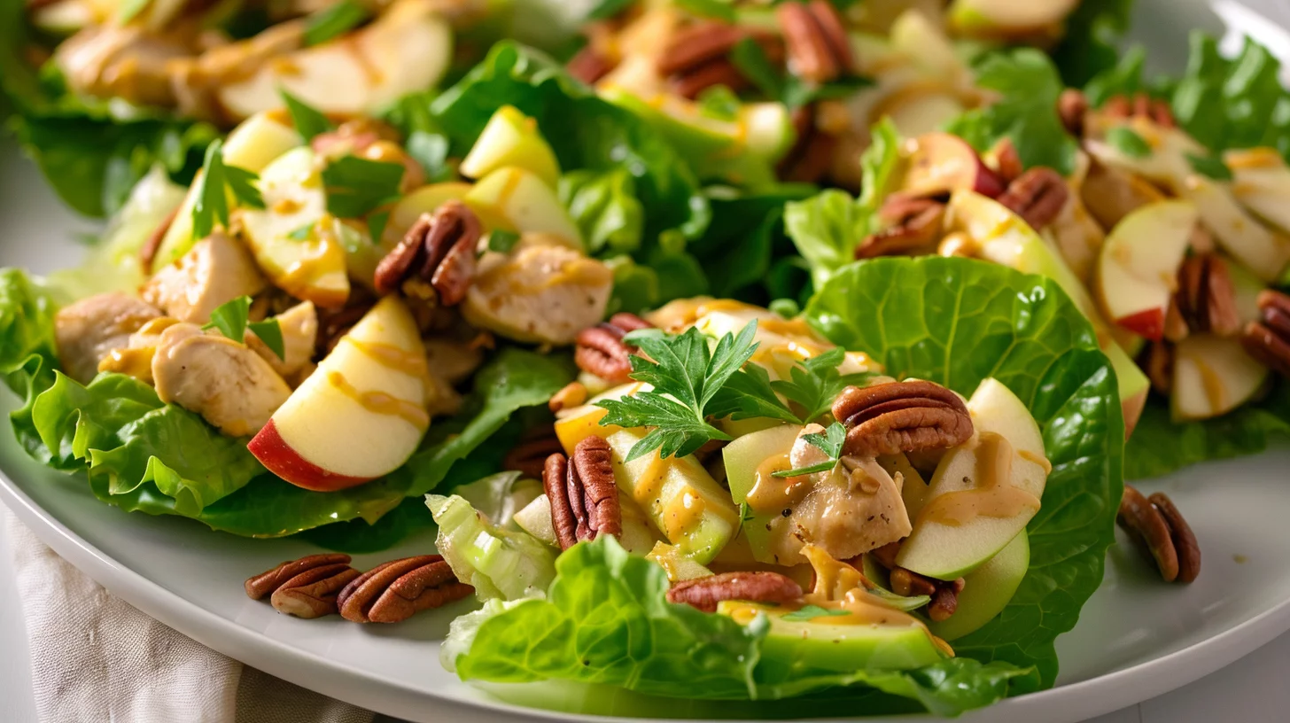 Apple Pecan Chicken Lettuce Wraps