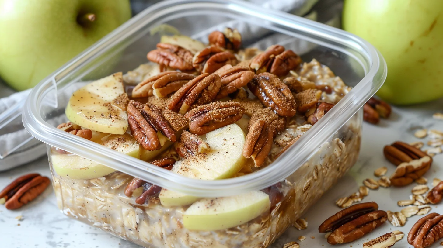 Apple Pecan Steel Cut Oats Meal Prep