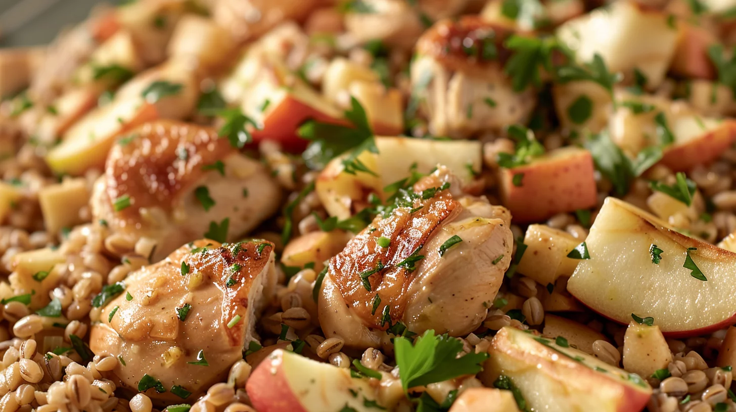 Apple Thyme Chicken And Farro