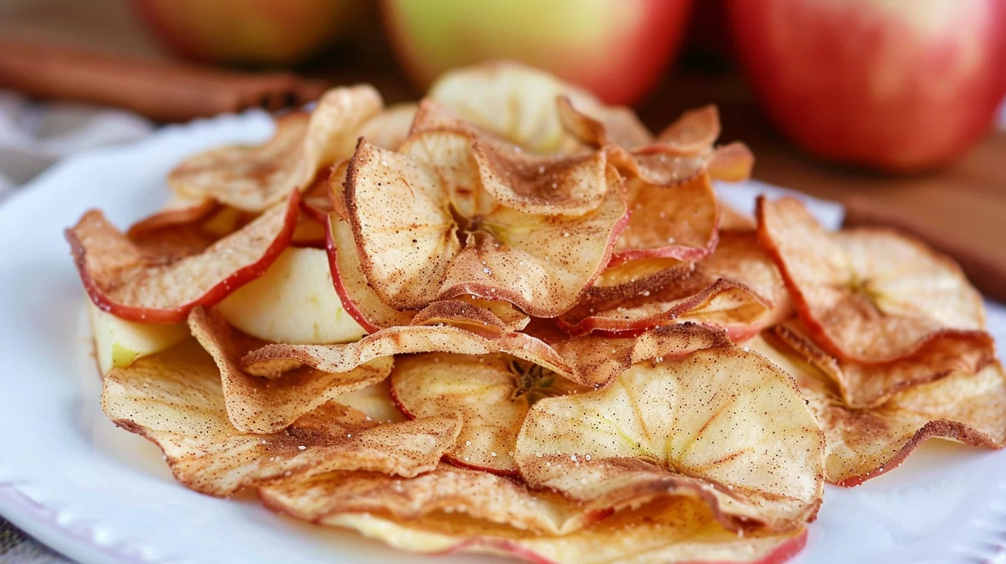 Baked Apple Chips With Cinnamon