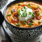 Baked Potato Soup With Cheddar and Bacon