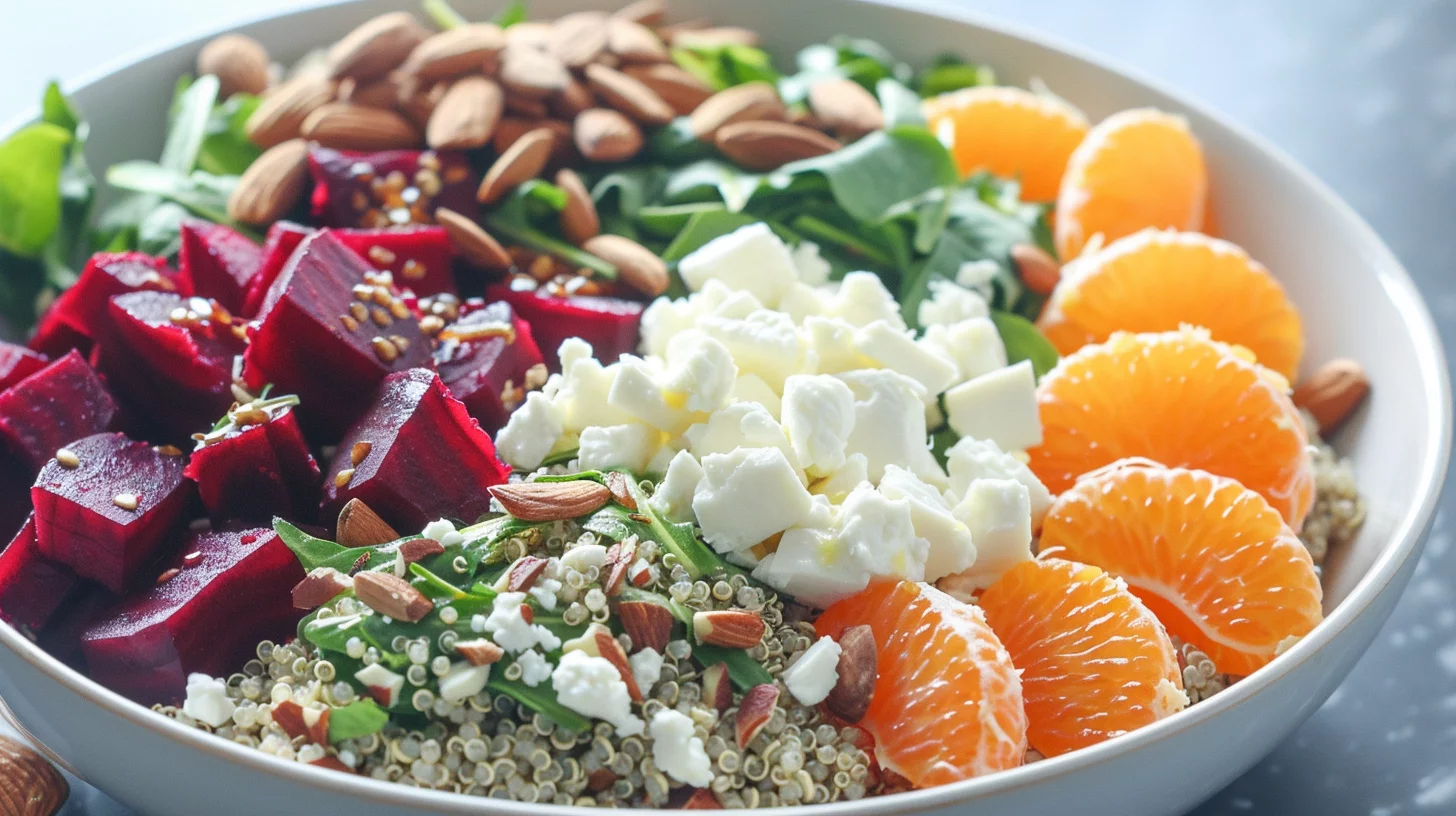 Beet Orange Goat Cheese Power Bowl