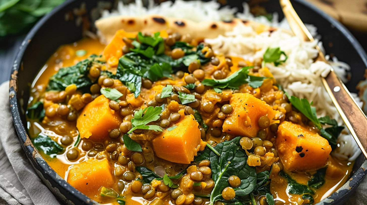 Butternut Lentil Coconut Curry