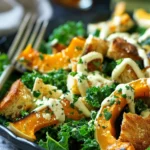 Butternut Squash And Kale Caesar Salad