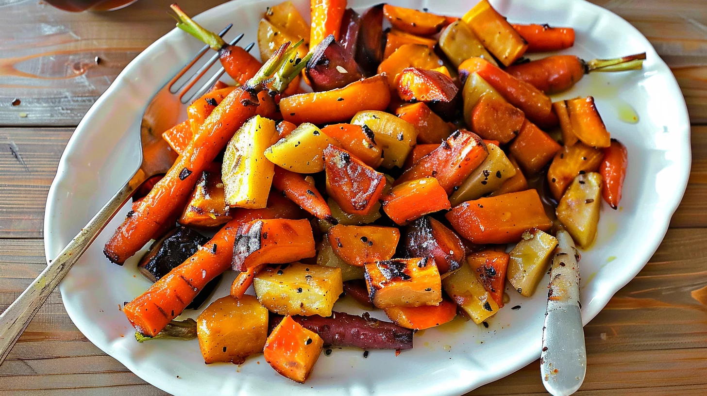 Cider Roasted Root Vegetables