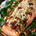 Cranberry Pecan Crusted Salmon