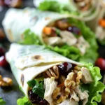 Cranberry Walnut Chicken Salad Lettuce Wraps