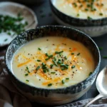 Creamy Potato Soup With Cheddar and Chives