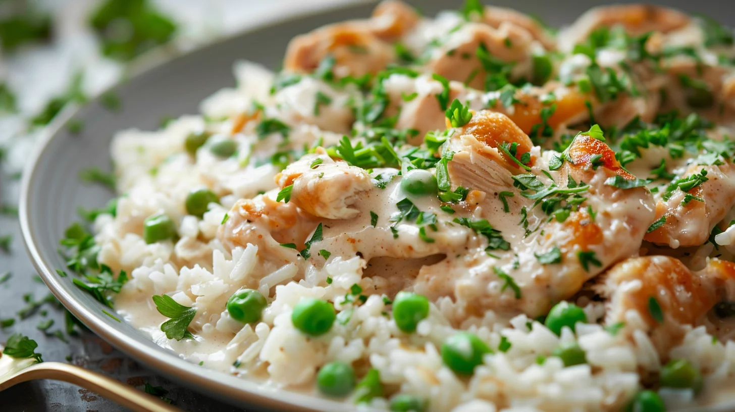Creamy Smothered Chicken and Rice Recipe