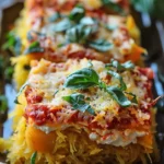 Decadent Spaghetti Squash Pasta Bake
