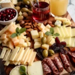 Elegant Drinks and Cheese Charcuterie Board