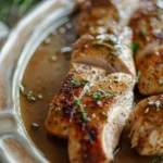 Garlic Herb Turkey Tenderloin With Gravy