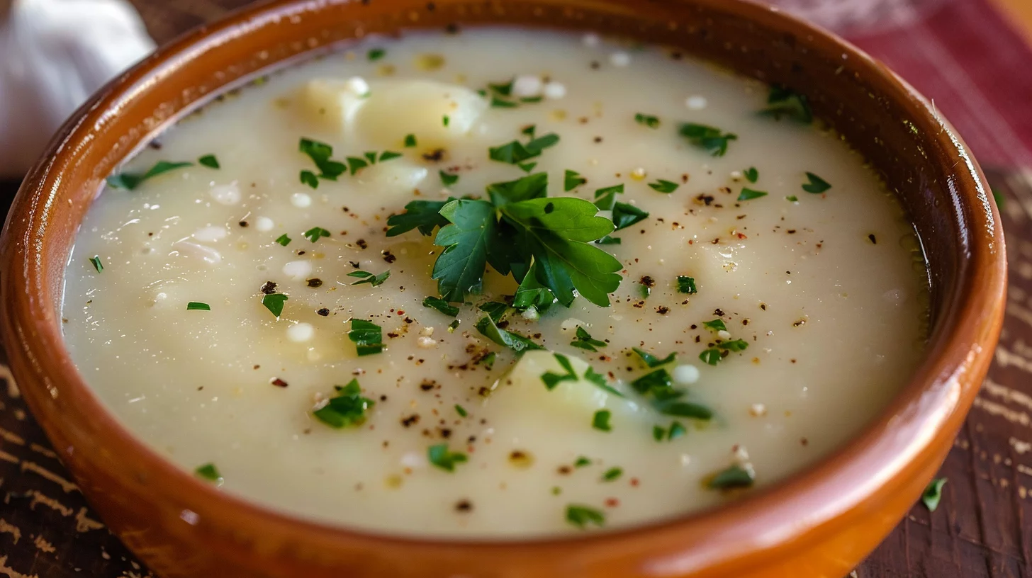 Garlic Parmesan Potato Soup
