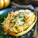 Garlic Parmesan Stuffed Spaghetti Squash Delivers Flavor