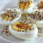 Hard Boiled Eggs With Everything Bagel Seasoning