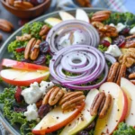Harvest Kale Salad With Apples And Pecans