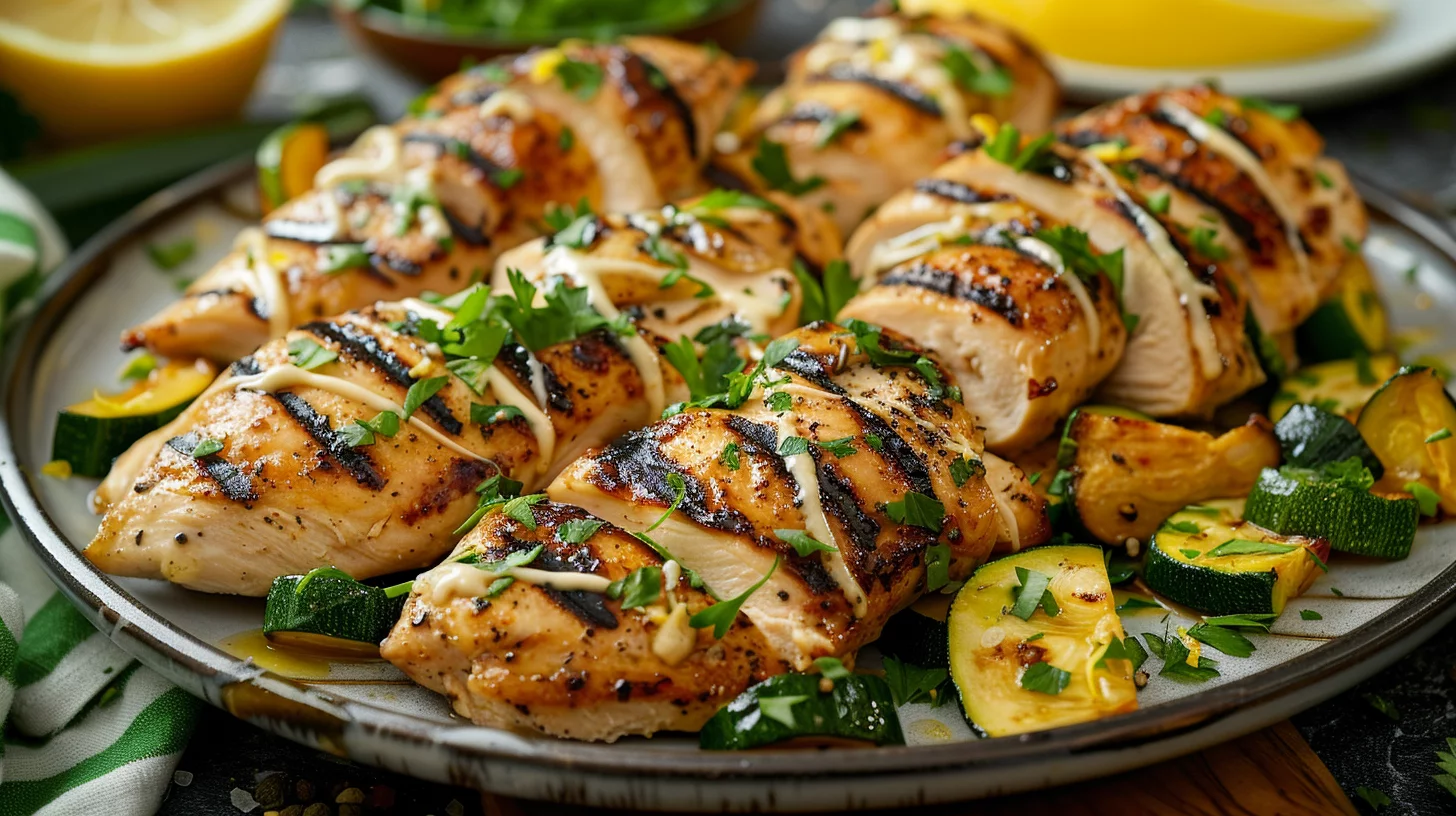 Healthy Chicken Breast With Zucchini and Squash
