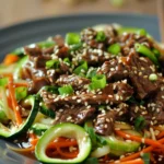 Healthy Zucchini Beef Stir-fry In Minutes