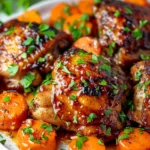 Honey Garlic Chicken And Carrots Skillet