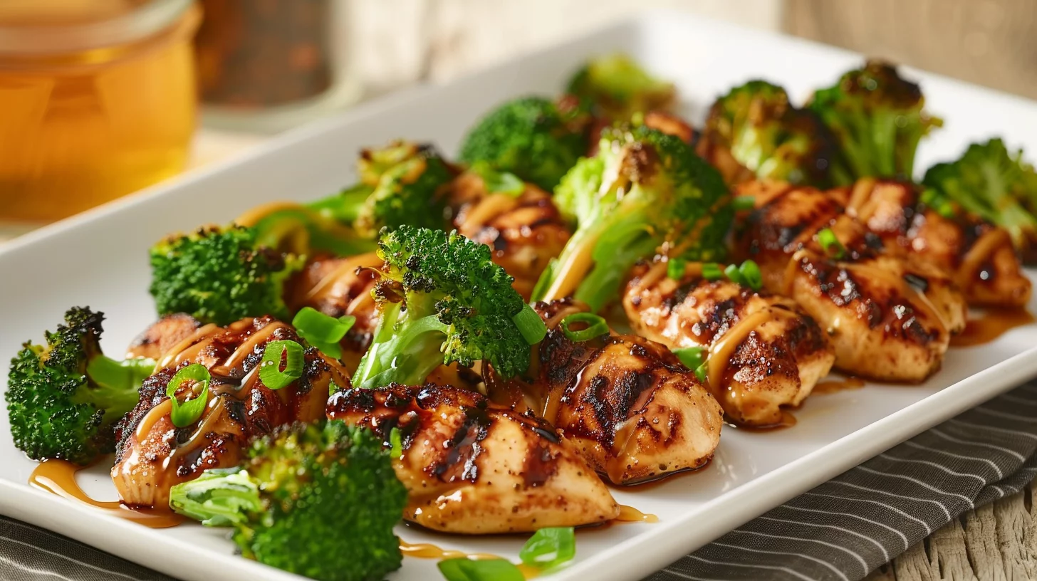 Honey Mustard Chicken And Roasted Broccoli