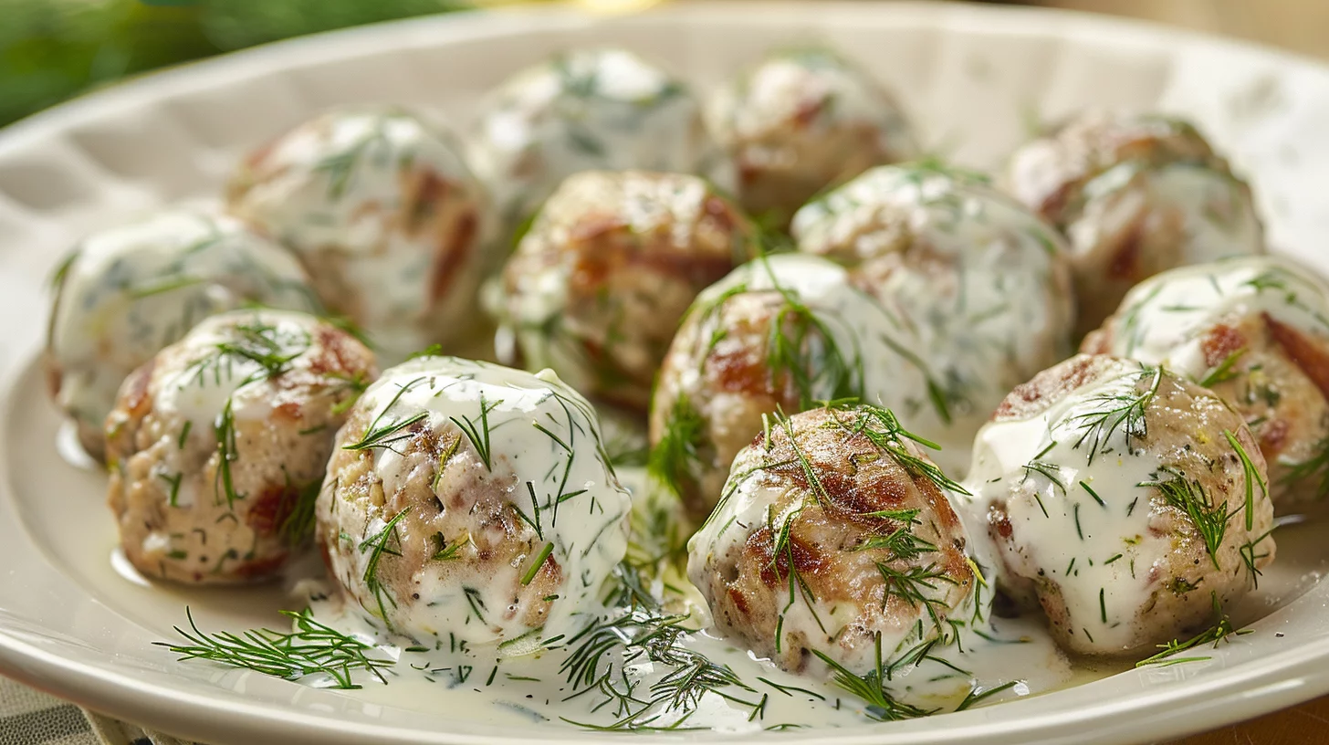 Irresistible Chicken Kofta With Creamy Garlic Yogurt Sauce Recipe
