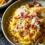 Irresistible Spaghetti Squash Carbonara