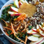 Kale Quinoa Apple Crunch Salad
