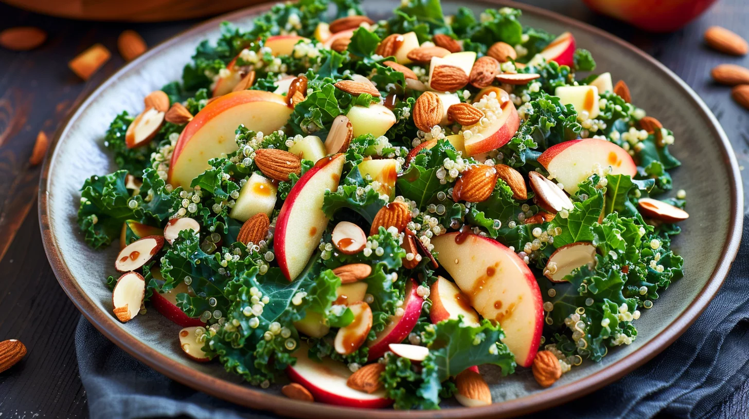 Kale Quinoa Apple Crunch Salad
