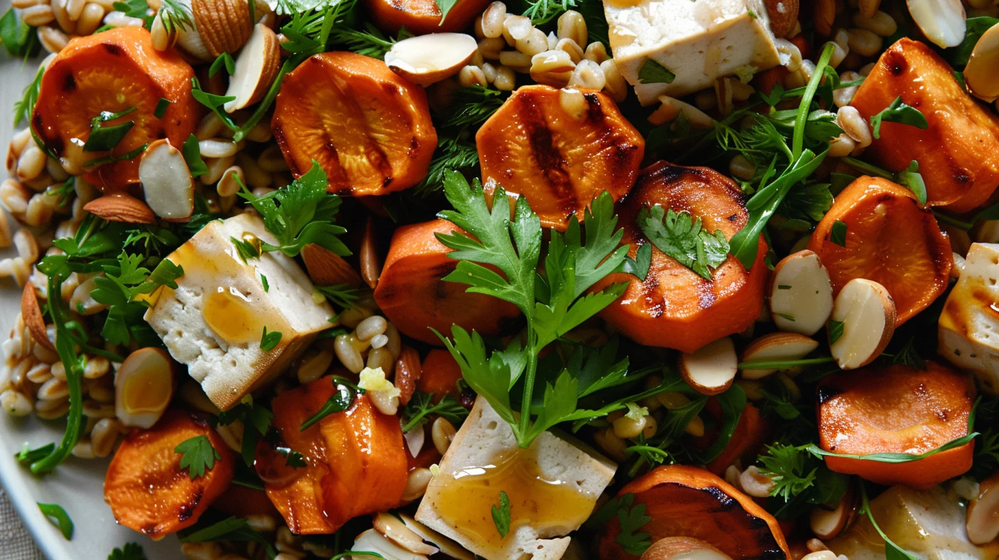 Maple Roasted Carrot And Farro Salad