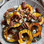 Maple Roasted Delicata Squash Rings