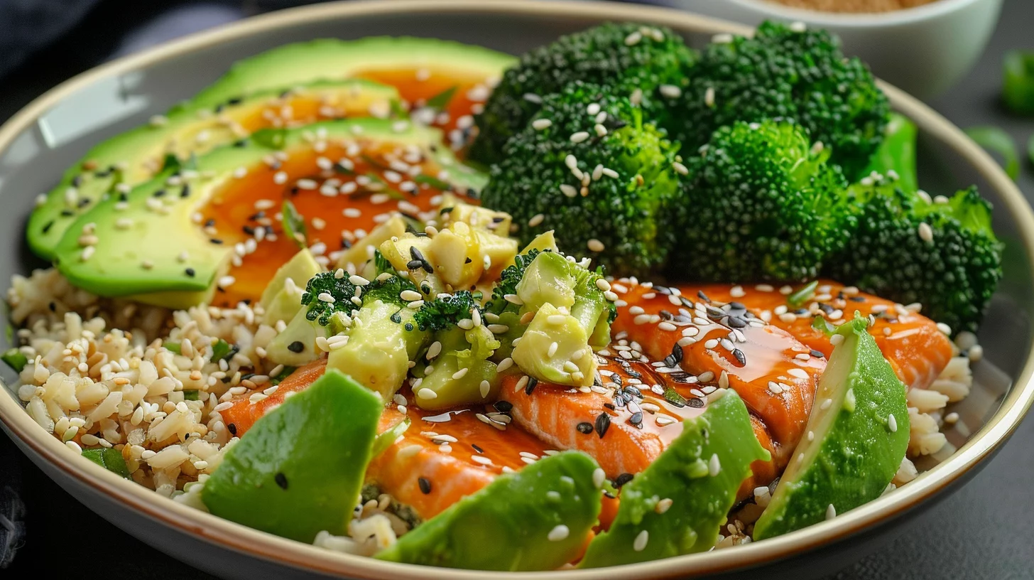 Miso Maple Roasted Salmon Bowl