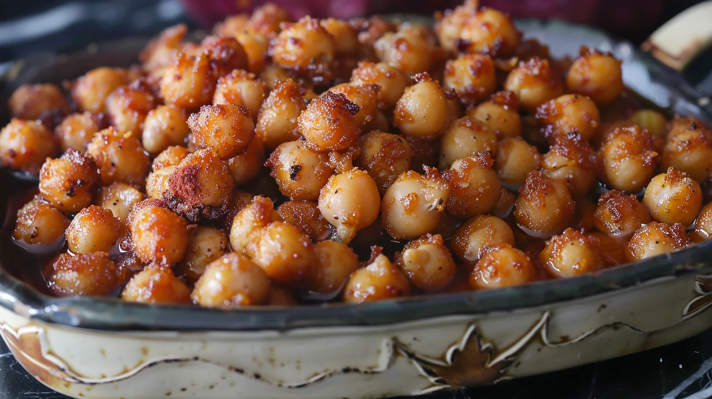 Pumpkin Maple Roasted Chickpeas