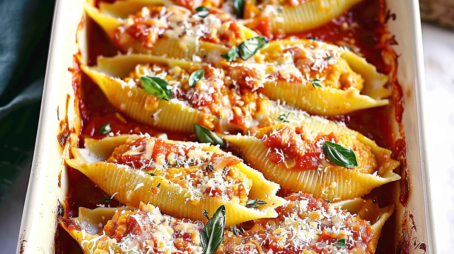 Pumpkin Ricotta Stuffed Shells