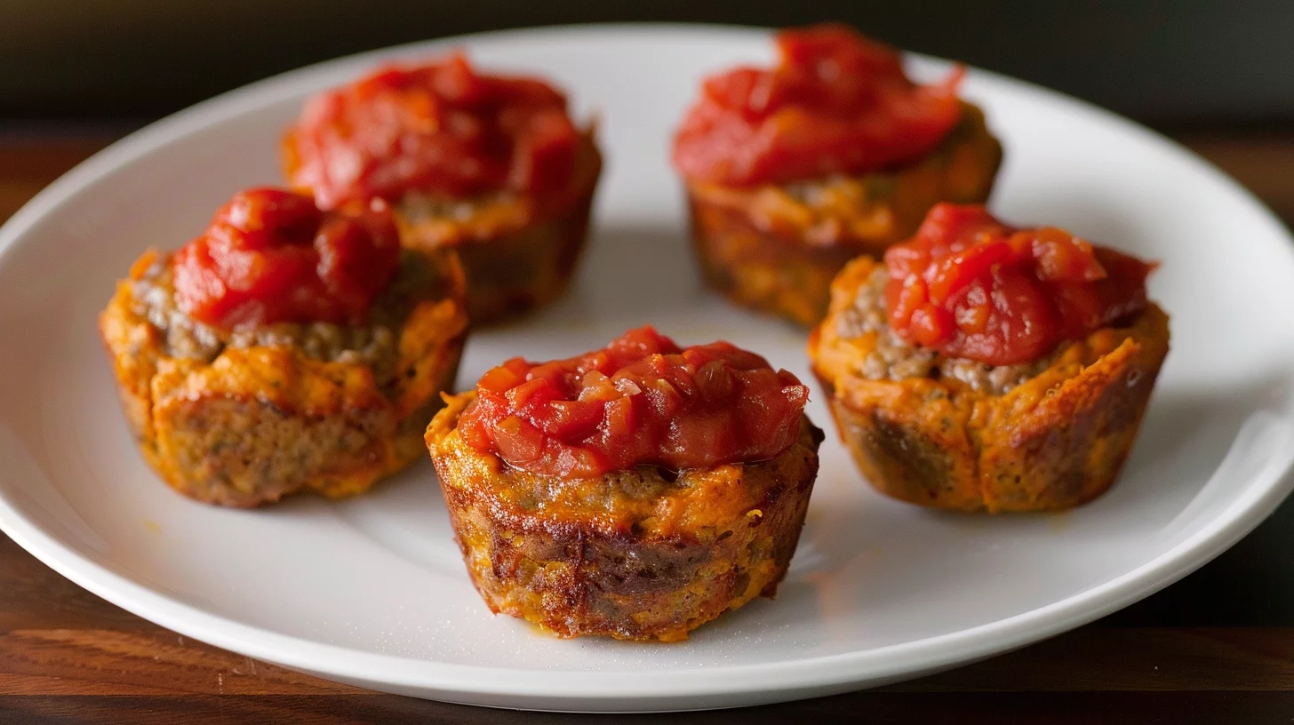 Pumpkin Turkey Meatloaf Muffins