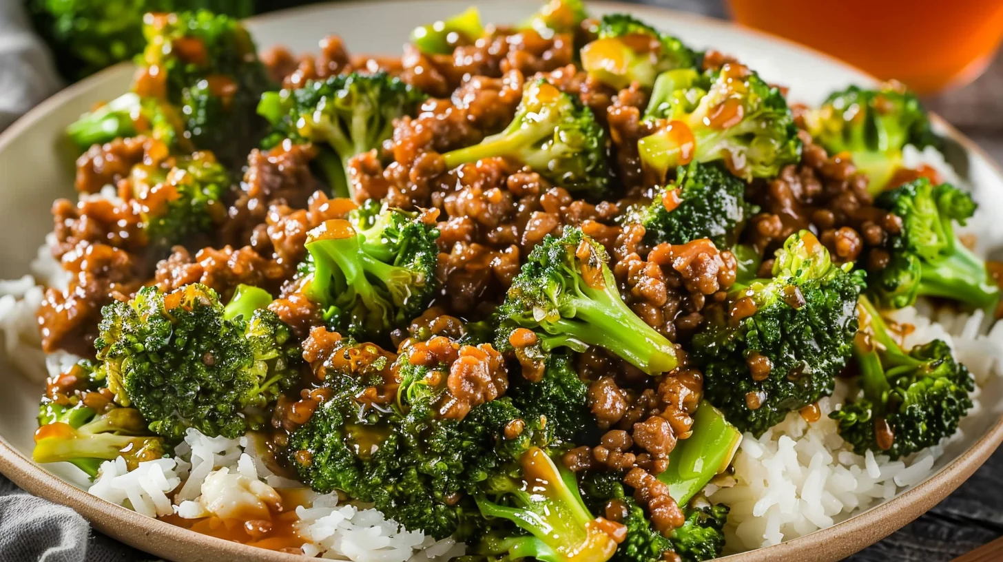 Quick and Easy Honey Garlic Ground Beef and Broccoli Stir Fry