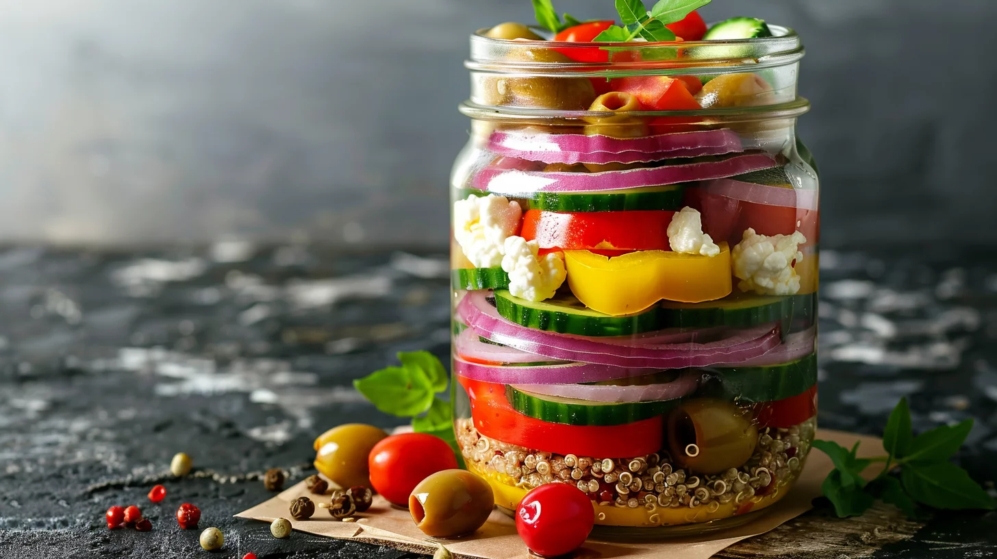 Quinoa Salad Snack Jars