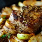 Roasted Apple And Fennel Pork Chops