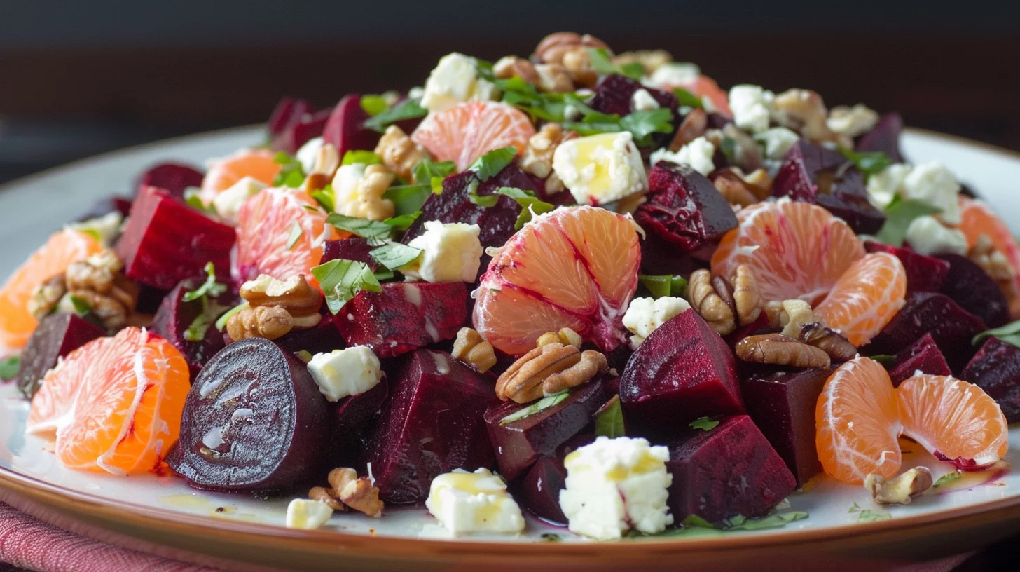 Roasted Beet And Citrus Goat Cheese Salad