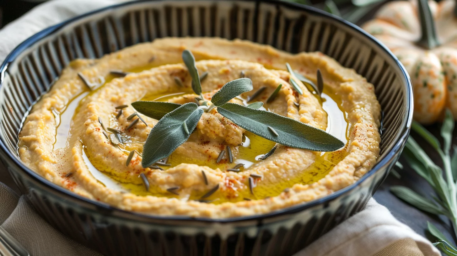 Roasted Pumpkin And Sage Hummus