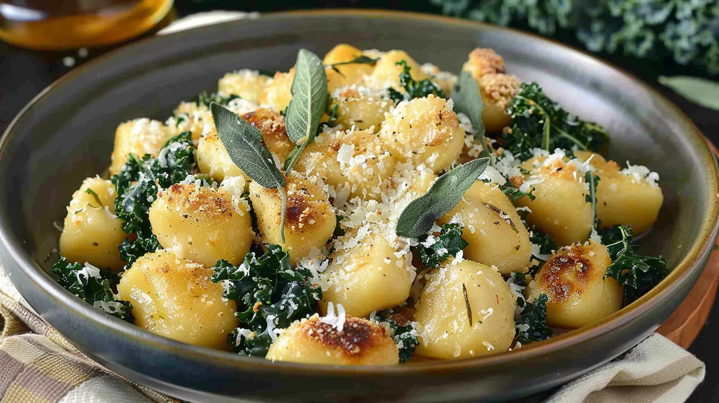 Sage Brown Butter Gnocchi With Kale