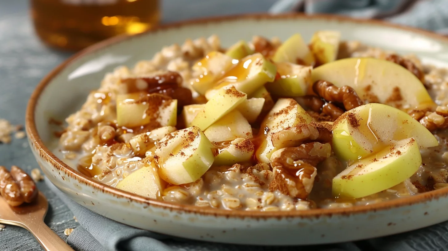 Spiced Apple And Walnut Overnight Oats