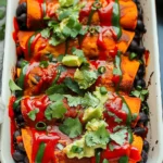 Sweet Potato Black Bean Enchiladas