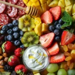 Tropical Charcuterie Board With Pineapple and Mango