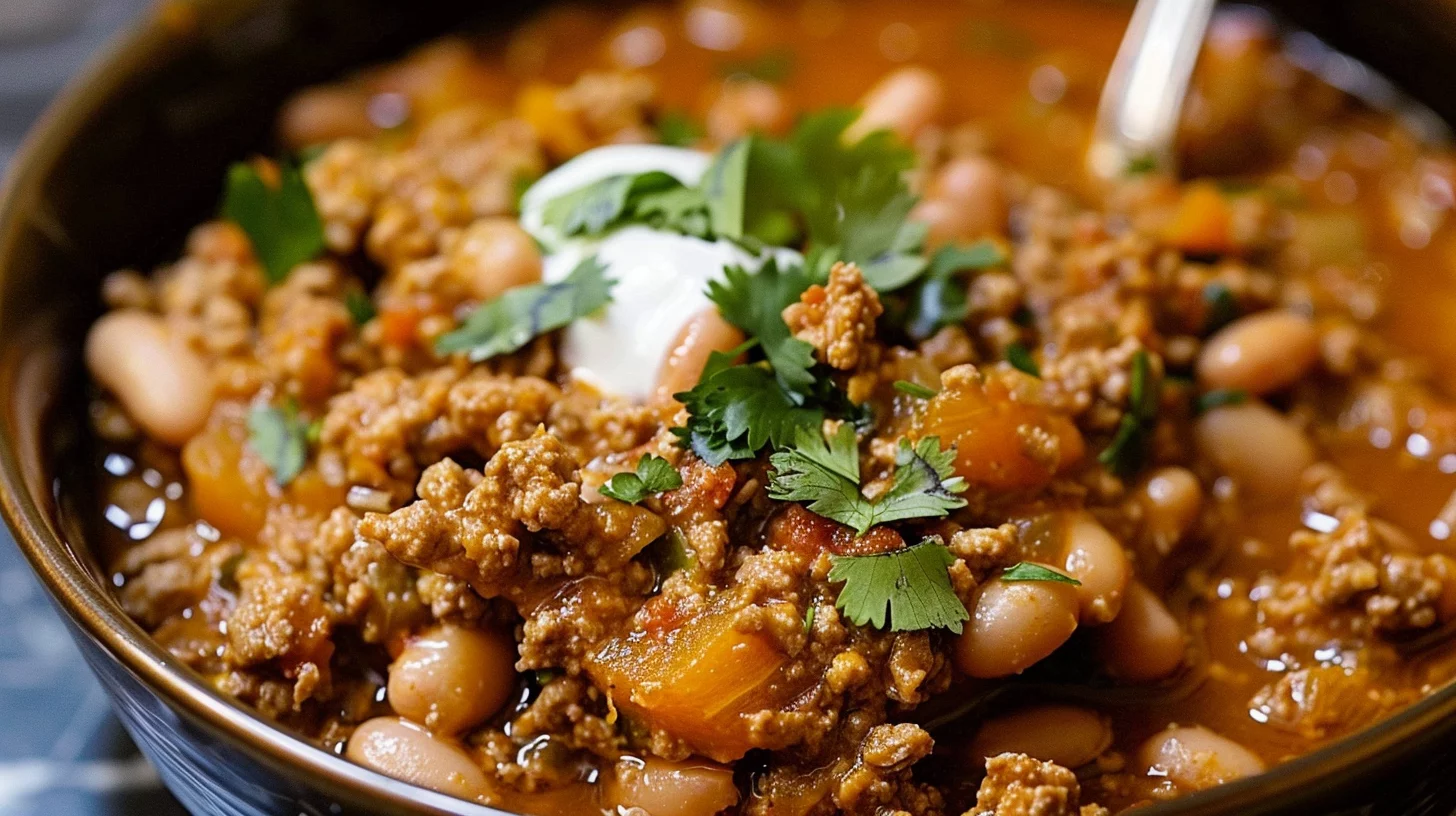 Turkey And White Bean Pumpkin Chili