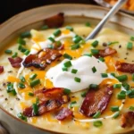 Ultimate Loaded Potato Soup With Toppings